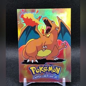Pokemon Card - Charizard #06 Rainbow Holo Foil E6  12 Topps Movie Edition 1999